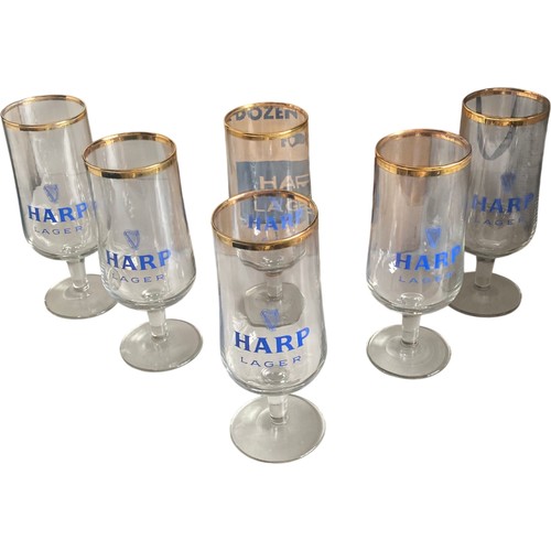 Harp lager pilsner - lager, glasses