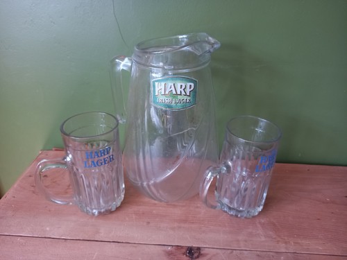 Vintage harp lager jug and - jug, 2