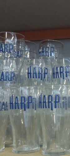 Vintage harp lager pint - lager,
