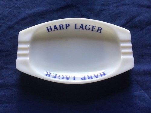 Harp lager white glass - glass, ash