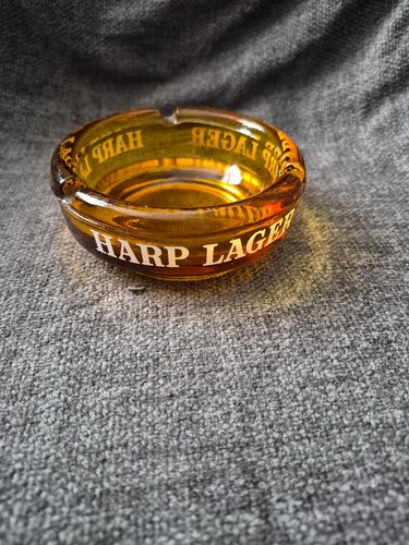 Vintage harp lager green glass - green,