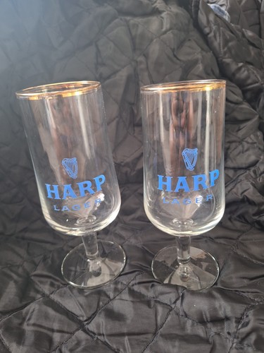 Pair vintage harp lager - pair, of