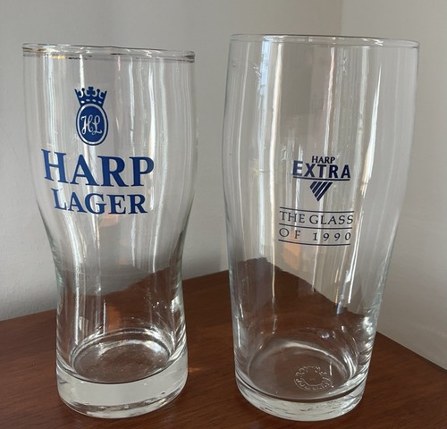 Rare harp lager glasses - glasses, bar