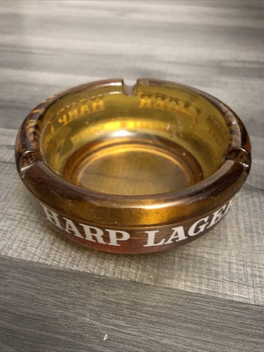 Harp lager vintage ashtray - vintage, pub