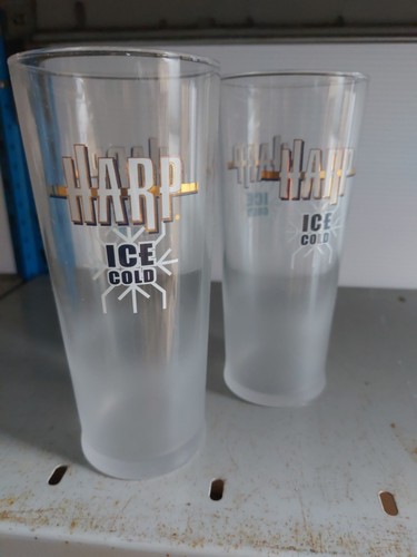Harp ice cold pint glasses - harp,
