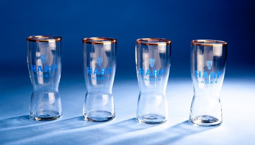 Harp lager glasses half - glasses,