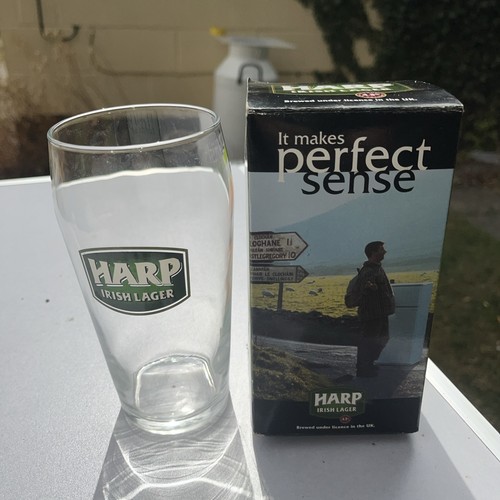 Vintage harp irish lager pint - lager,